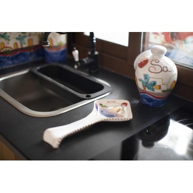 Spoon Rest Dammusi Ceramiche De Simone | Sicilian Handmade Pottery Spoon Rest Dammusi Ceramiche De Simone | Sicilian Handmade Pottery